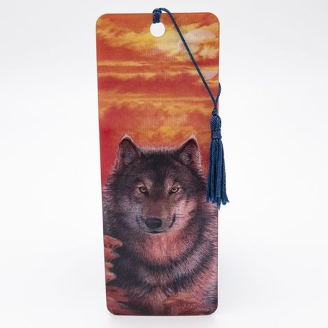 Marque page 3D "Loup soleil"