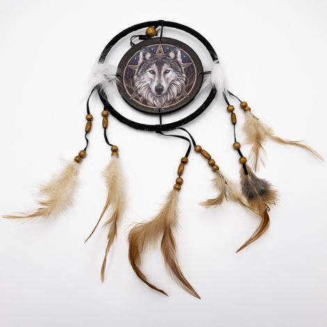 Attrape rêve loup marron