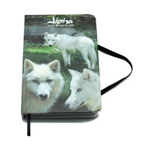 Calepin élastique "Loup arctique"