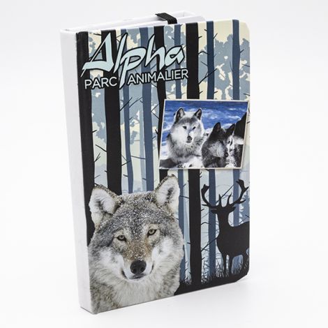 Calepin élastique "Loup dans la forêt"