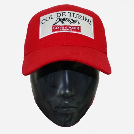 Casquette Turini - rouge écusson beige