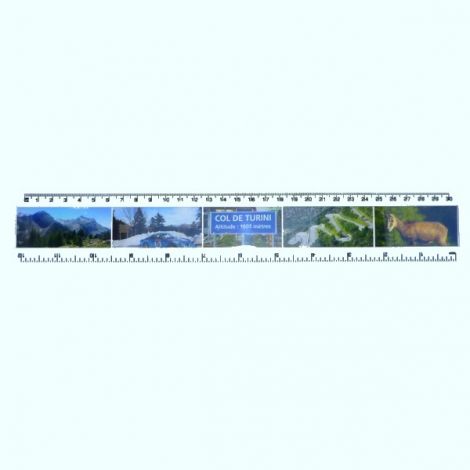 Règle Blanche 30 cm - Col de Turini