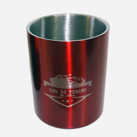 Mug métal mousqueton rouge Col de Turini